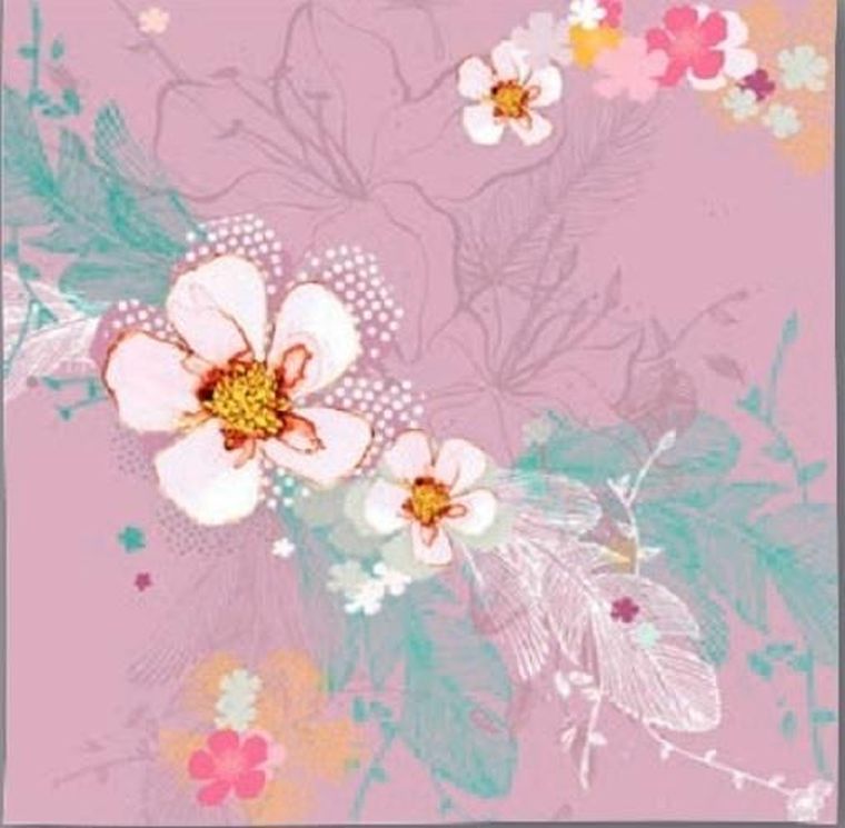 Clear Creations, Swarovski, karnet, kwadrat, Kwiaty