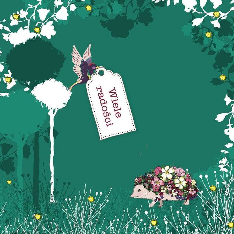 Clear Creations, Swarovski, karnet, kwadrat, Wiele radości