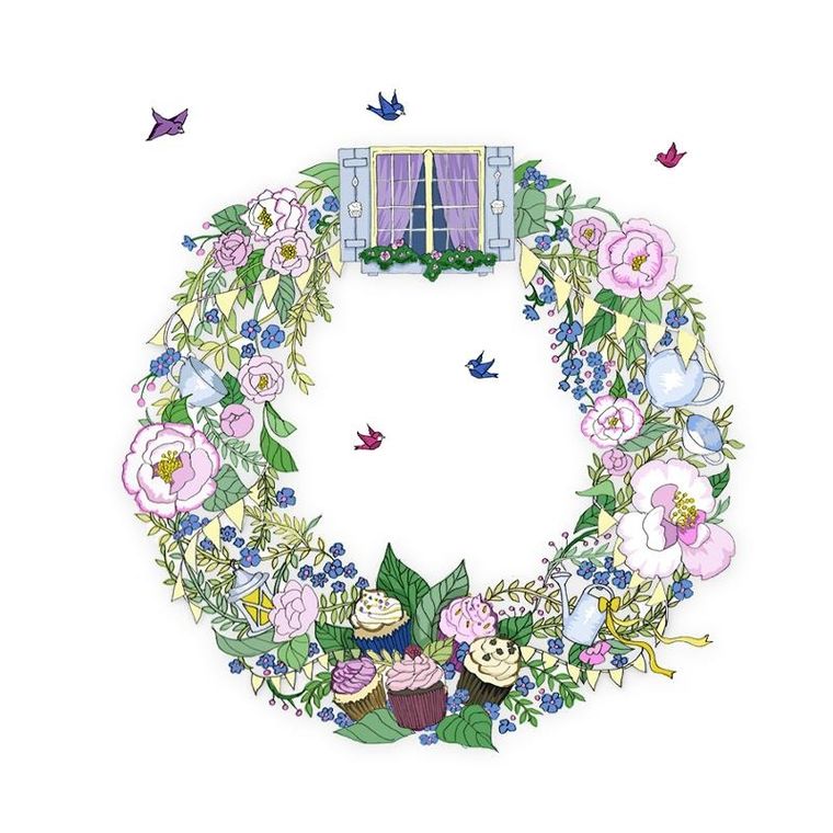 Clear Creations, Swarovski, karnet, kwadrat, Wieniec