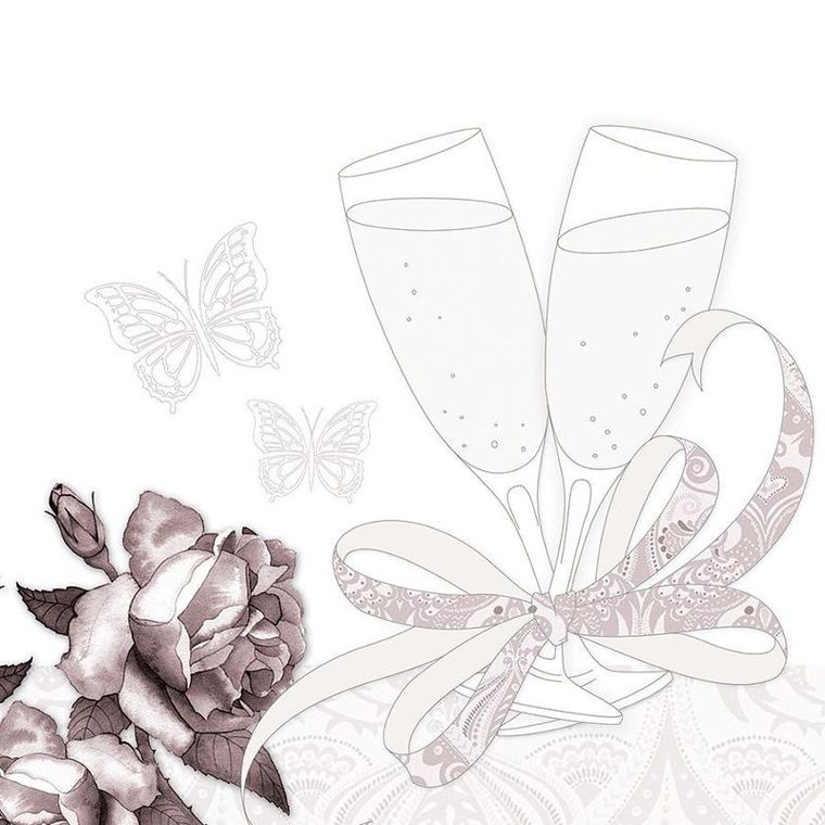 Clear Creations, Swarovski, karnet, Ślub, kieliszki