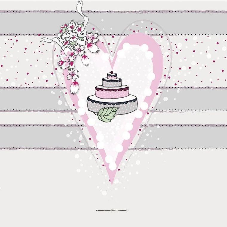 Clear Creations, Swarovski, karnet, Ślub, tort w sercu