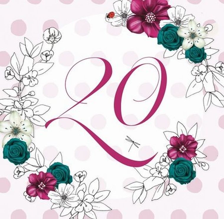 Clear Creations, Swarovski, karnet, urodziny 20