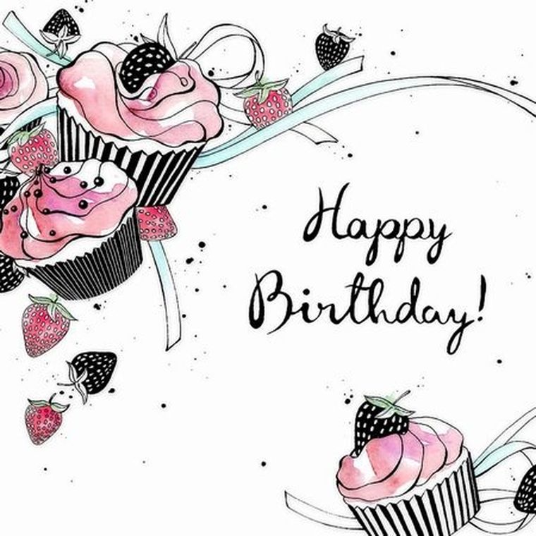 Clear Creations, Swarovski, karnet, urodziny, babeczki