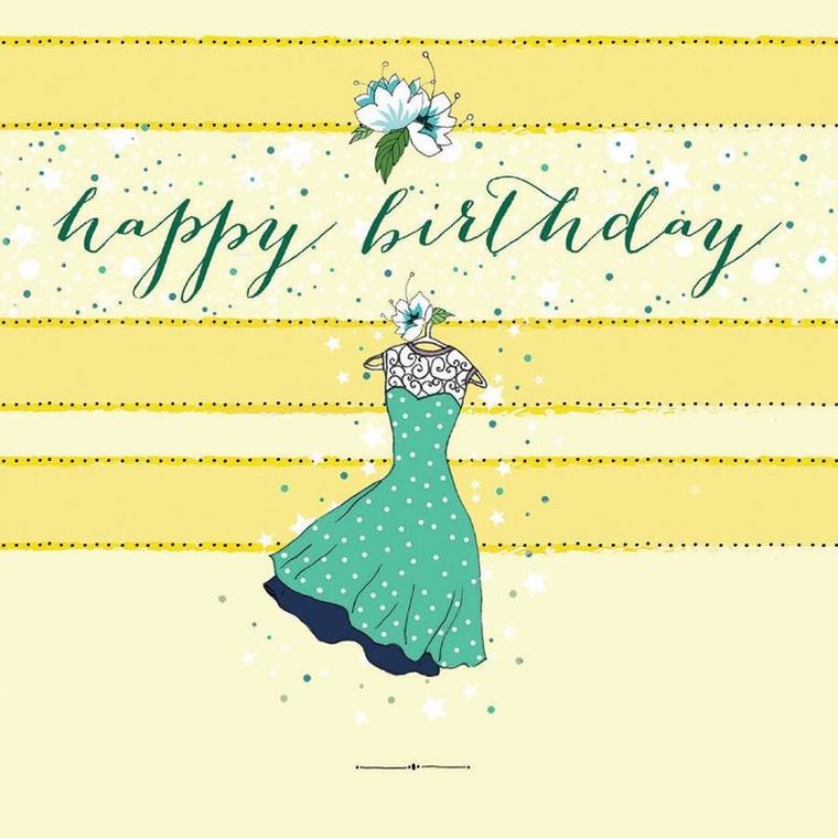 Clear Creations, Swarovski, karnet, urodziny, sukienka