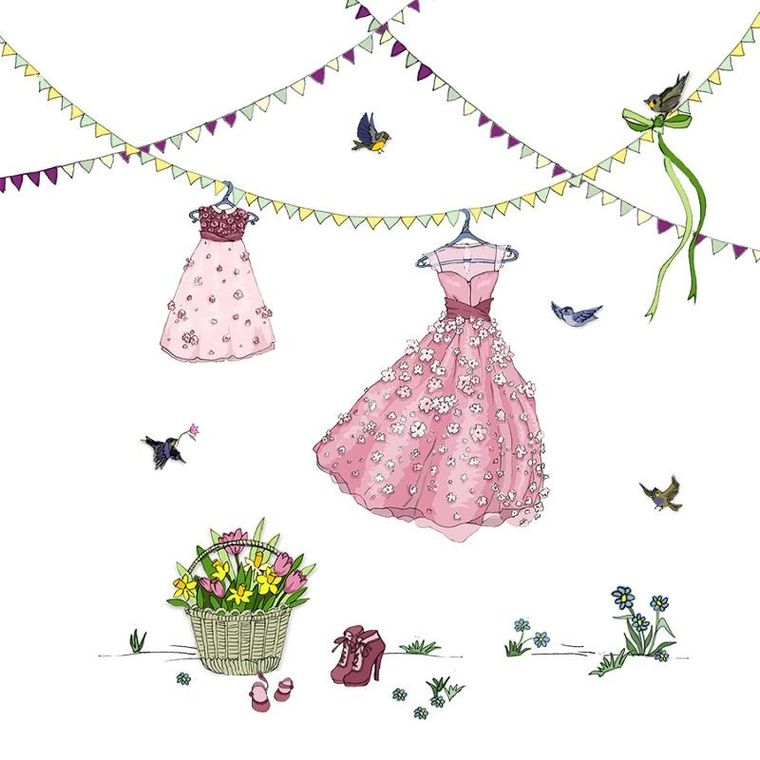 Clear Creations, Swarovski, karnet, wiszące sukienki