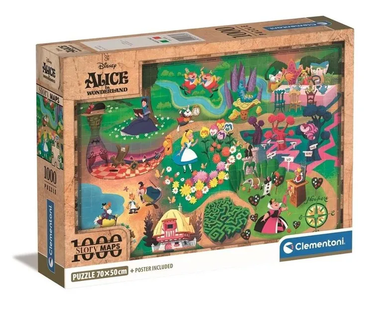Clementoni, Alicja w krainie czarów, puzzle, 1000 elementów