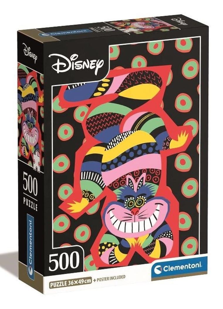 Clementoni, Alicja w krainie czarów, The Cheshire Cat, puzzle, 500 elementów