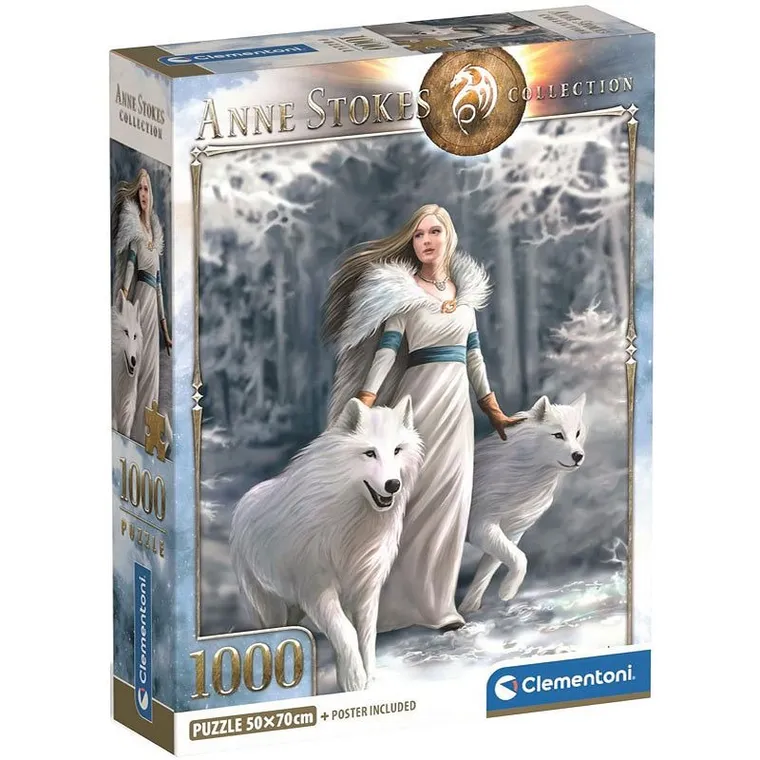 Clementoni, Anne Stokes Collection, Winter Guardian, puzzle, 1000 elementów