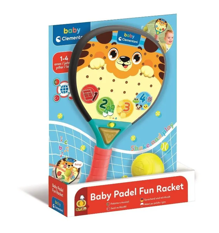 Clementoni, Baby, Edukacyjna rakietka, zabawka interaktywna