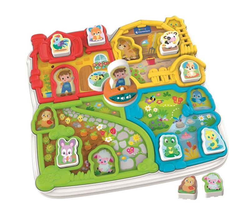 Clementoni, Baby, Farma, zabawka interaktywna