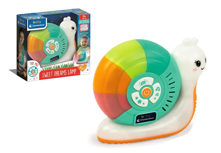 Clementoni, Baby, interaktywna lampka nocna, ślimak