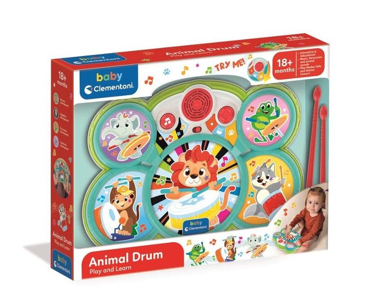 Clementoni, Baby, Interaktywna Perkusja, zabawka muzyczna