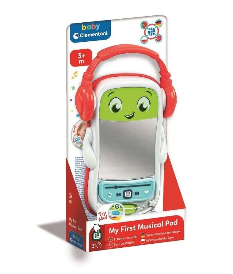 Clementoni, Baby, Mój pierwszy odtwarzacz, zabawka interaktywna