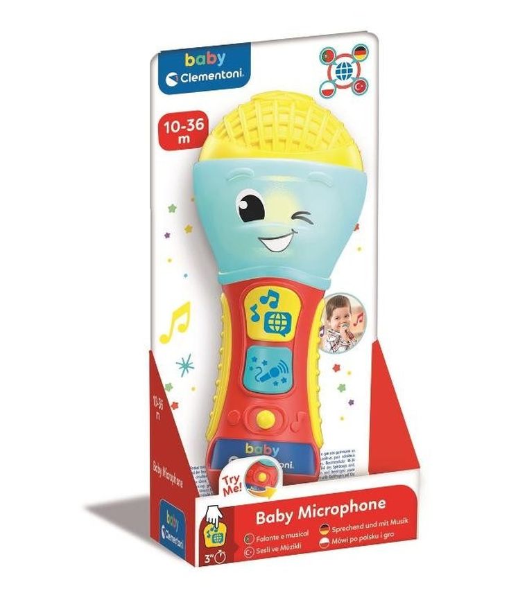 Clementoni, Baby, Mówiący Mikrofon, zabawka interaktywna
