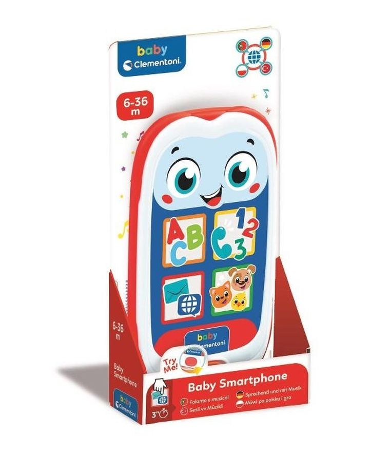 Clementoni, Baby, Mówiący Smartfon, zabawka interaktywna