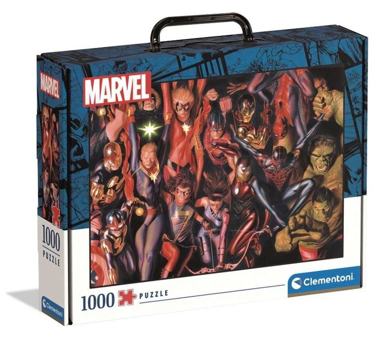 Clementoni, Brief Case, Marvel 2022, puzzle, 1000 elementów