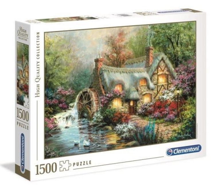 Clementoni, Chata z młynem, puzzle, 1500 elementów