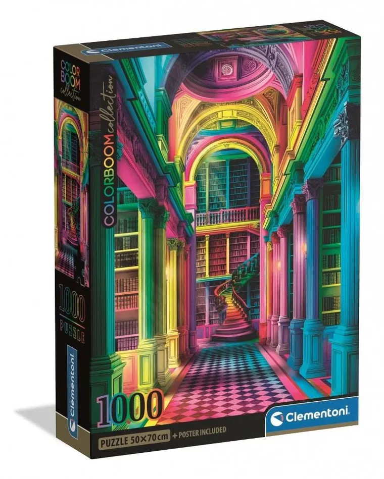 Clementoni, Colorboom, Athenaeum, puzzle, 1000 elementów