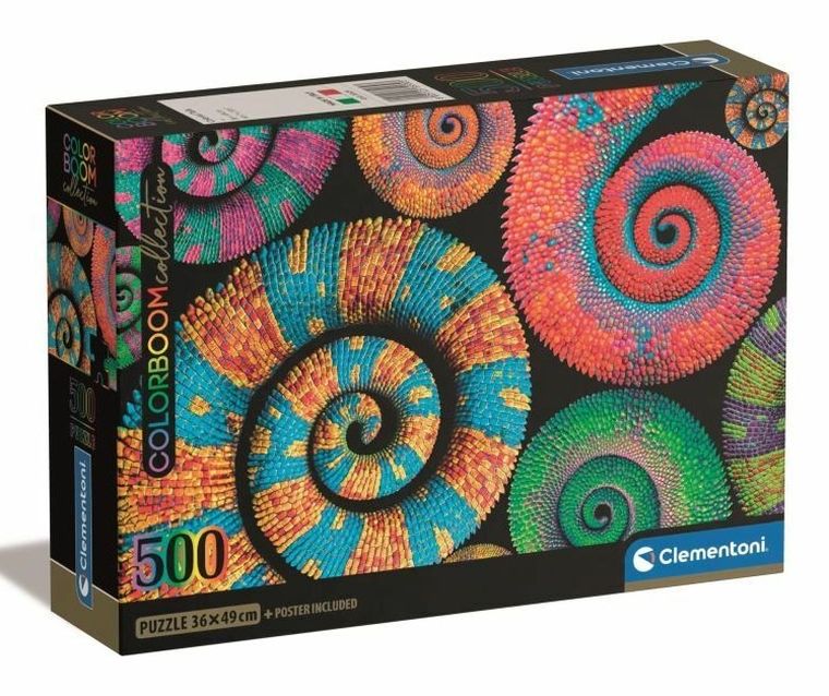 Clementoni, Colorboom, Curly Tails, puzzle, 500 elementów