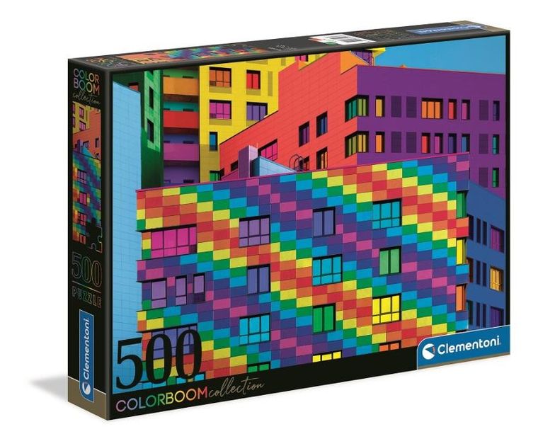 Clementoni, Colorboom, Kwadraty, puzzle, 500 elementów