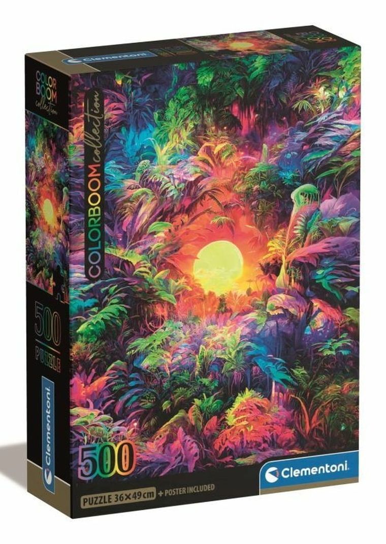 Clementoni, Colorboom, Psychedelic Jungle Sunrise, puzzle, 500 elementów