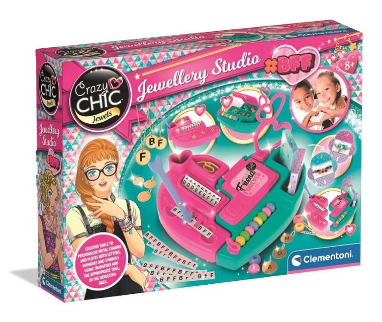 Clementoni, Crazy Chic, Biżuteria najlepszych przyjaciół, zestaw kreatywny