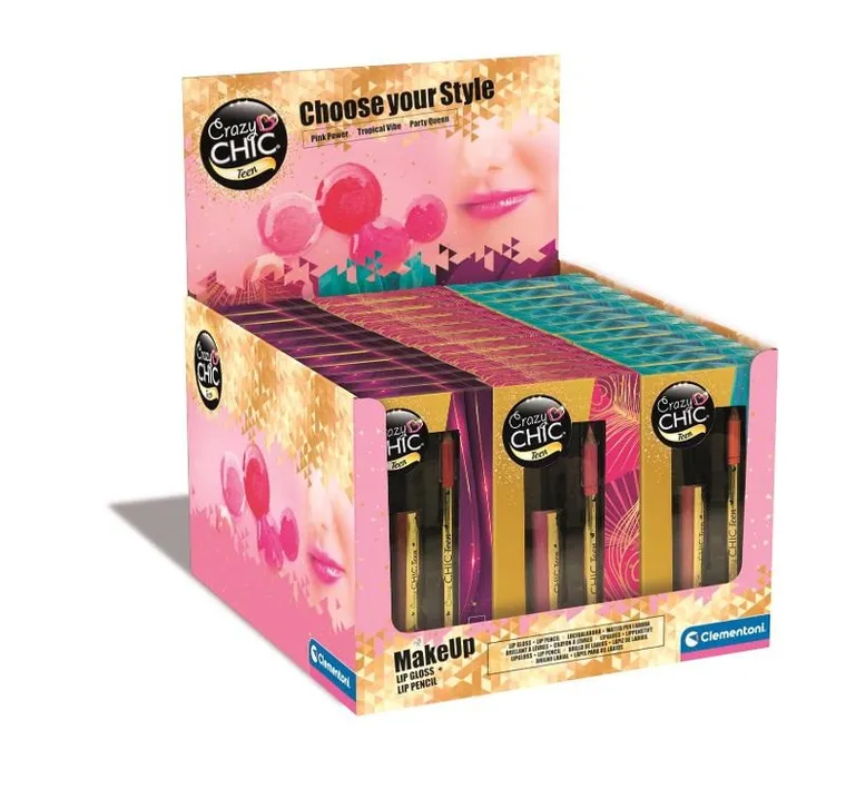 Clementoni, Crazy Chic, Błyszczyk i konturówka, 1 szt.