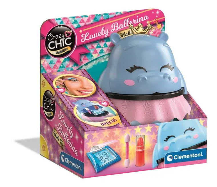 Clementoni, Crazy Chic, Hipcia - balerina, zestaw kosmetyków do makijażu