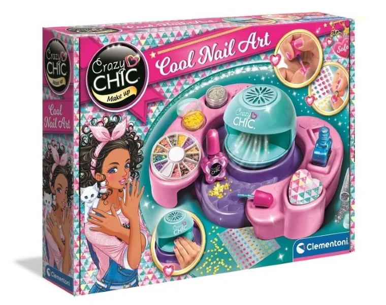 Clementoni, Crazy Chic, Odjazdowe Paznokcie, zestaw do stylizacji