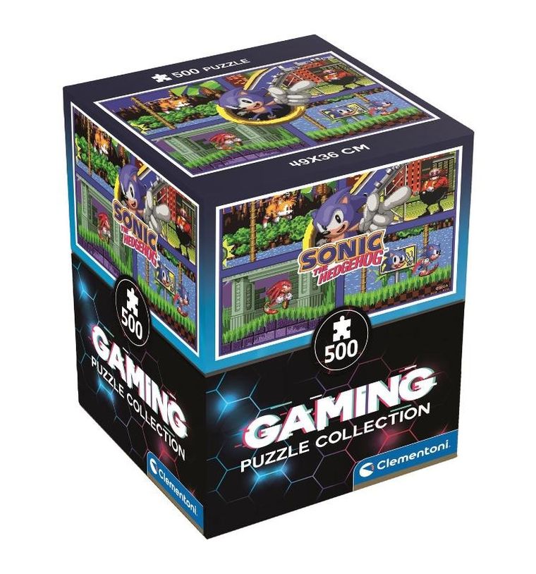 Clementoni, Cubes, Gaming, Sonic, puzzle, 500 elementów