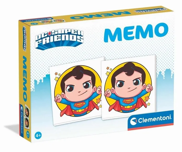 Clementoni, DC Super Friends, memory, gra pamięciowa
