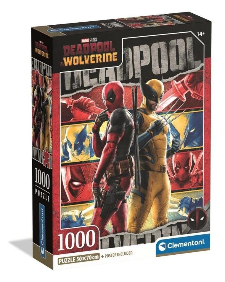 Clementoni, Deadpool & Wolverine, puzzle, 1000 elementów