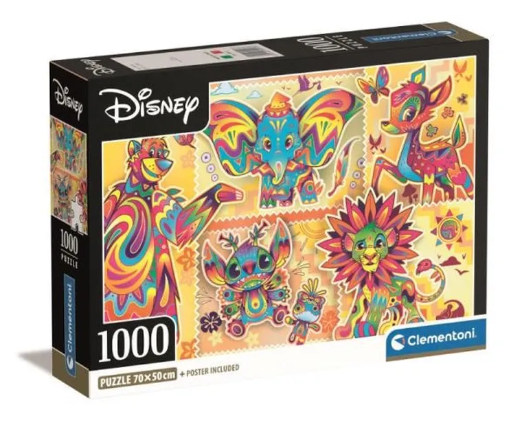 Clementoni, Disney Classic, puzzle + plakat, 1000 elementów