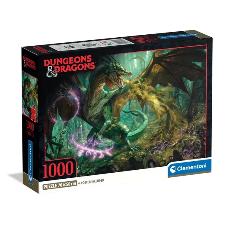 Clementoni, Dungeons & Dragons, puzzle, 1000 elementów
