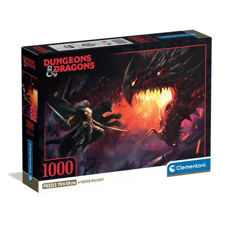 Clementoni, Dungeons & Dragons, puzzle, 1000 elementów