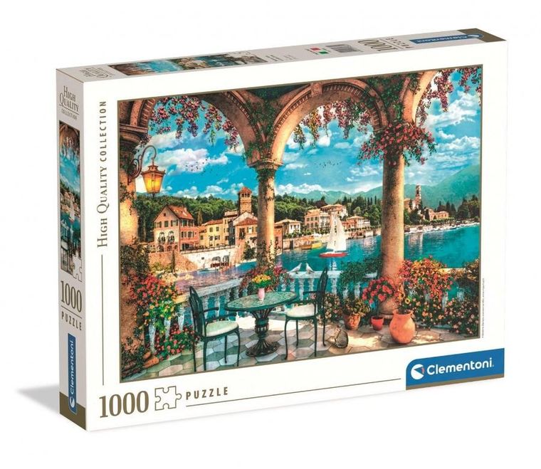 Clementoni, High Quality, Balcony View Of Lake Como, puzzle, 1000 elementów