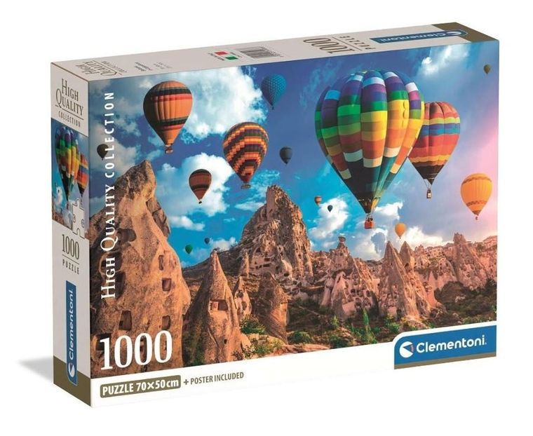 Clementoni, High Quality, Balloons In Cappadocia, puzzle, 1000 elementów