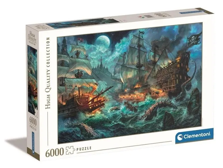 Clementoni, High Quality, Bitwa piratów, puzzle, 6000 elementów