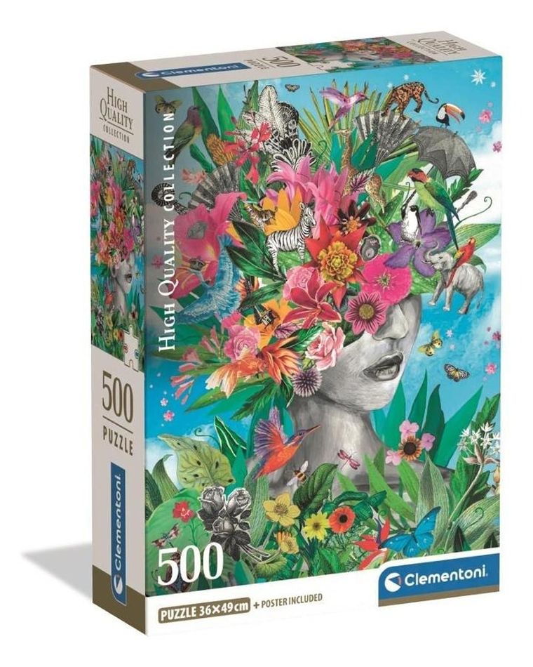 Clementoni, High Quality, Head In The Jungle, puzzle, 500 elementów
