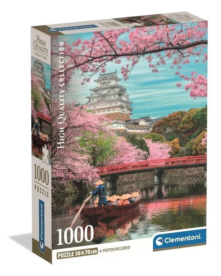 Clementoni, High Quality, Himeji Castle In Spring, puzzle, 1000 elementów