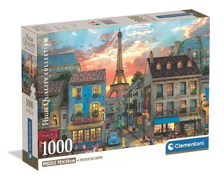 Clementoni, High Quality, Himeji Streets Of Paris, puzzle, 1000 elementów