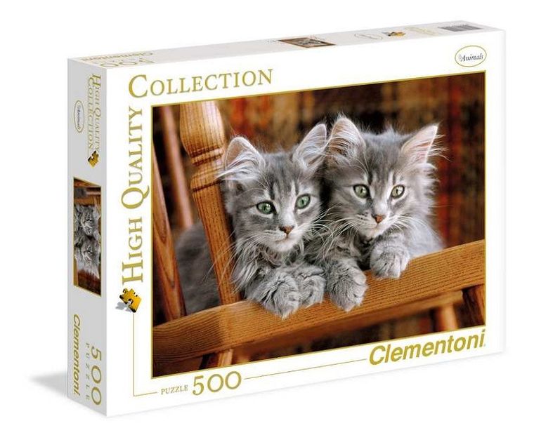 Clementoni, High Quality, Kotki, puzzle, 500 elementów