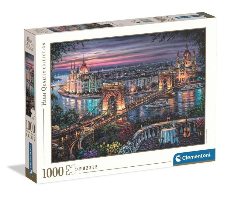 Clementoni, High Quality, Lights of the Danube, puzzle, 1000 elementów