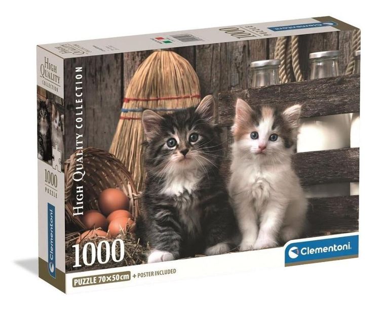 Clementoni, High Quality, Lovely Kittens, puzzle, 1000 elementów