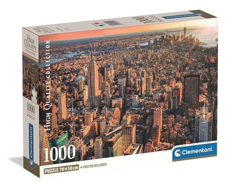 Clementoni, High Quality, New York City, puzzle, 1000 elementów