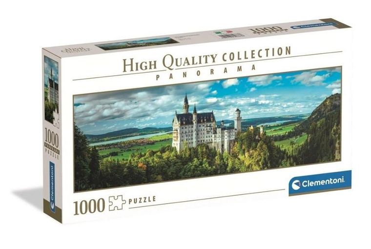 Clementoni, High Quality, Panorama, The Neuschwanstein Castle, puzzle, 1000 elementów