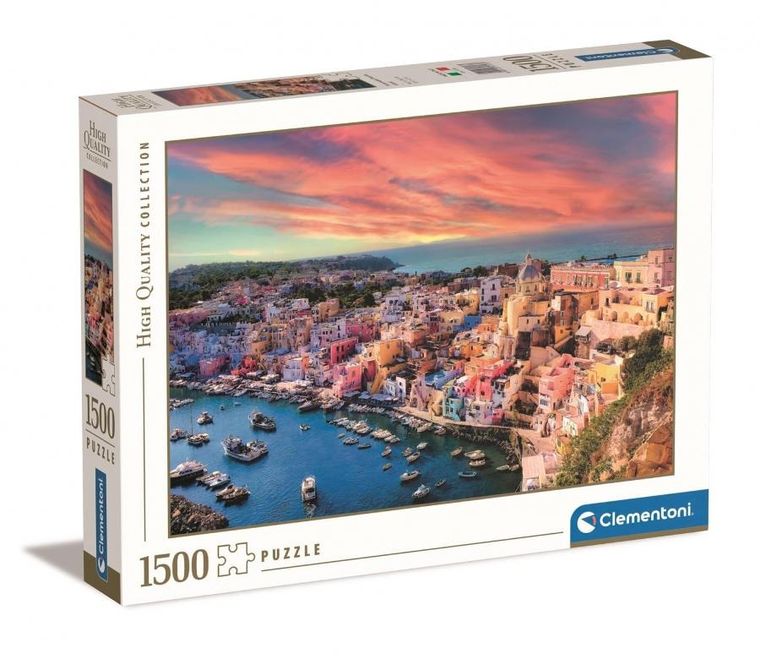 Clementoni, High Quality, Picturesque Procida Island, puzzle, 1500 elementów
