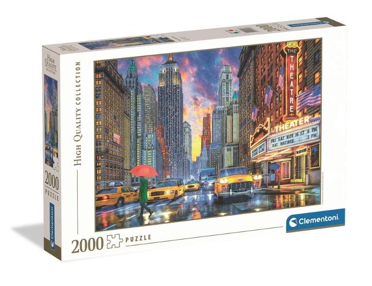 Clementoni, High Quality, Rainy Manhattan, puzzle, 2000 elementów