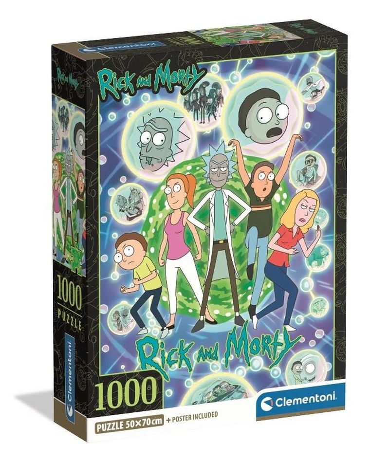 Clementoni, High Quality, Rick and Morty, puzzle, 1000 elementów