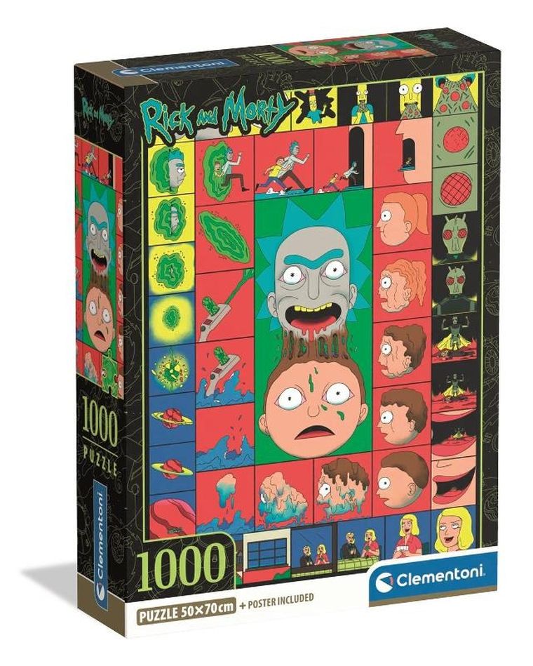 Clementoni, High Quality, Rick and Morty, puzzle, 1000 elementów